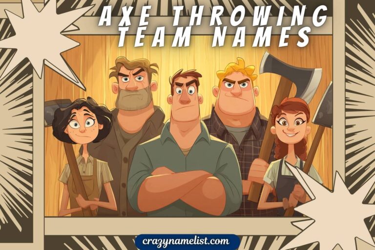 axe throwing team names