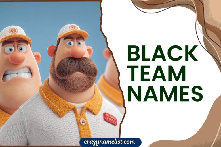 black team names