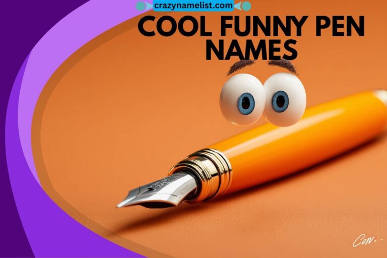 cool funny pen names