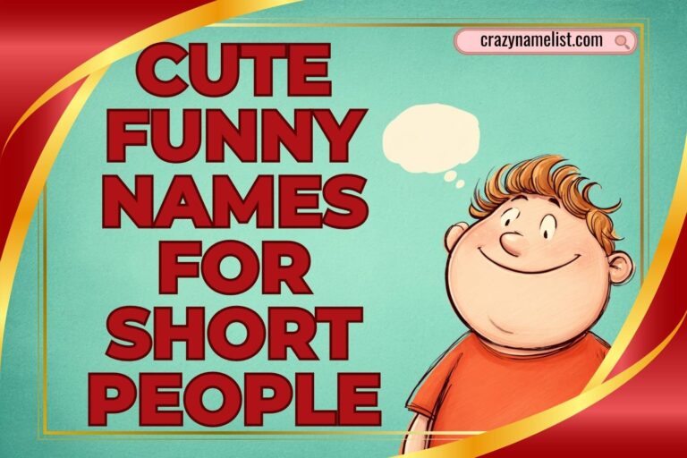 cute funny names for short people