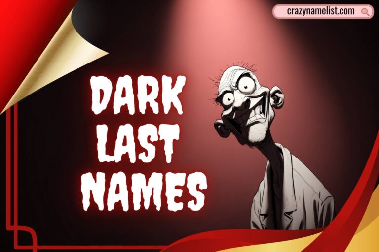 dark last names