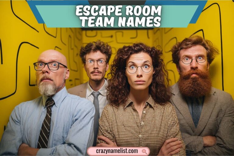 escape room team names