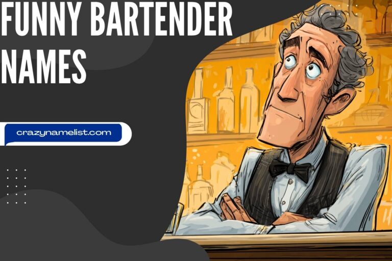 funny bartender names