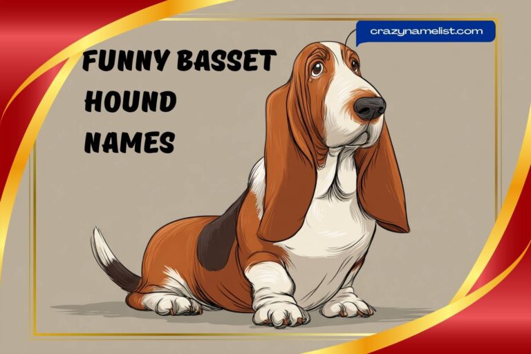funny basset hound names