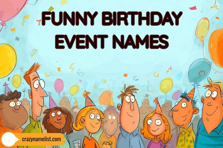 funny birthday event names