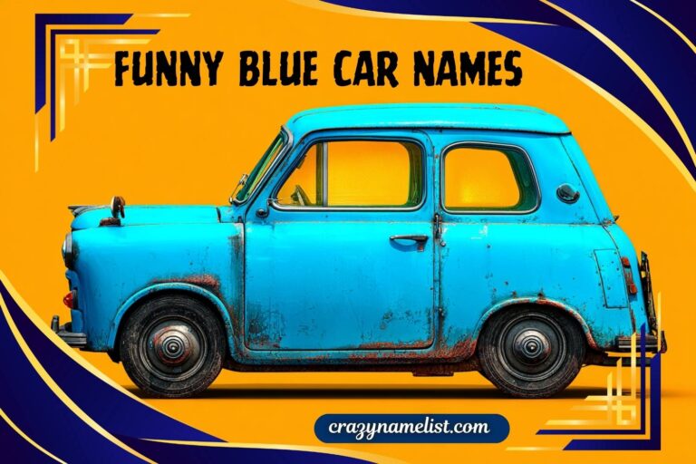 funny blue car names