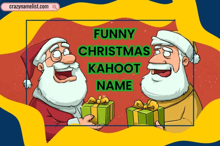 funny christmas kahoot name