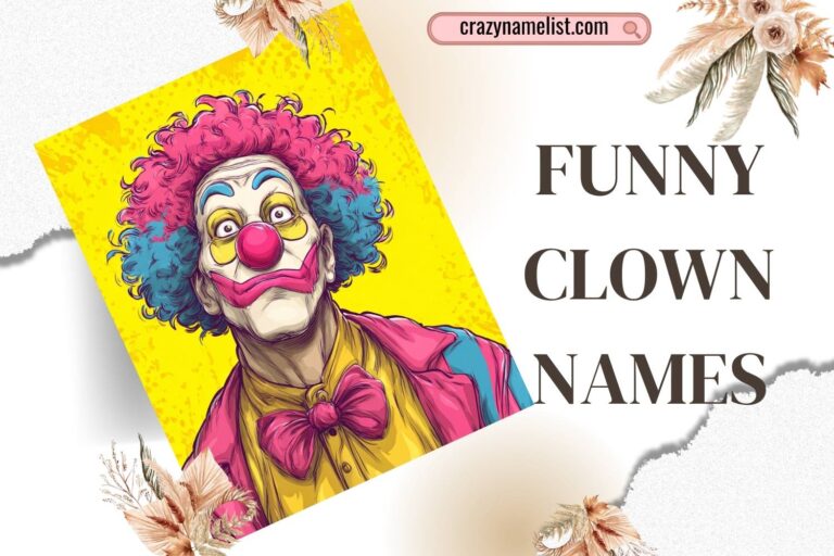 funny clown names