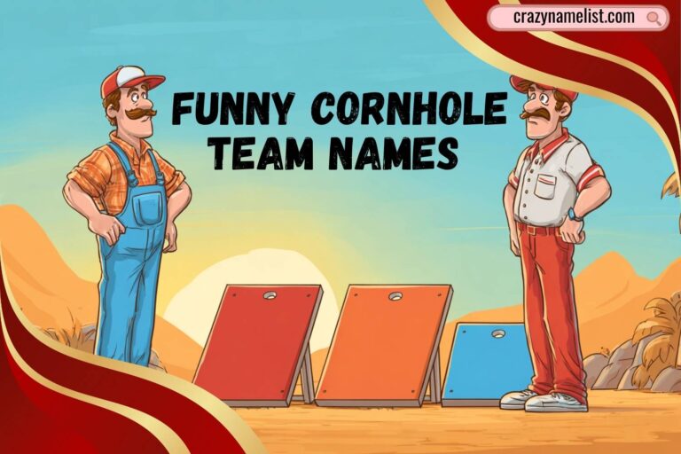 funny cornhole team names