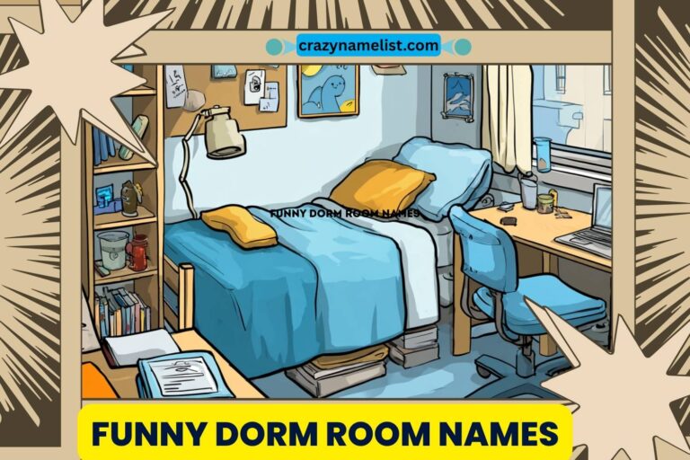 funny dorm room names