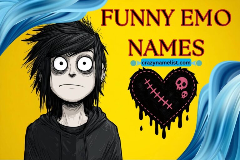 funny emo names