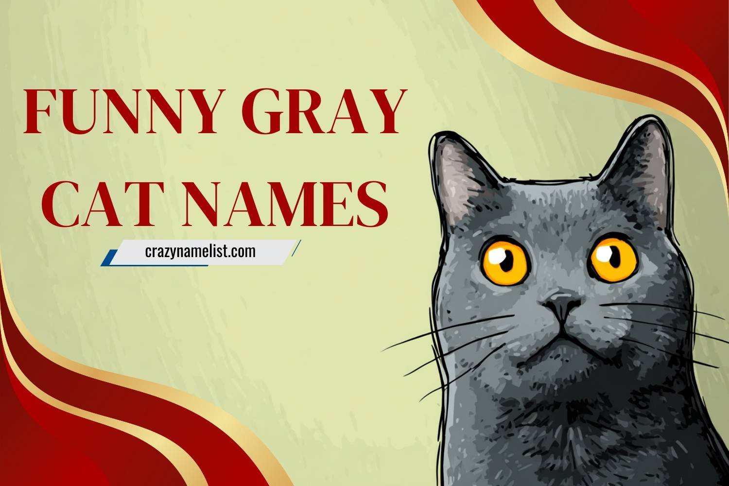 funny gray cat names