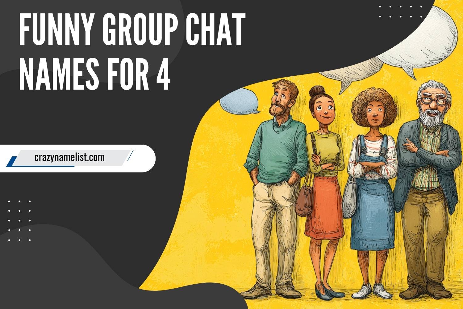 funny group chat names for 4