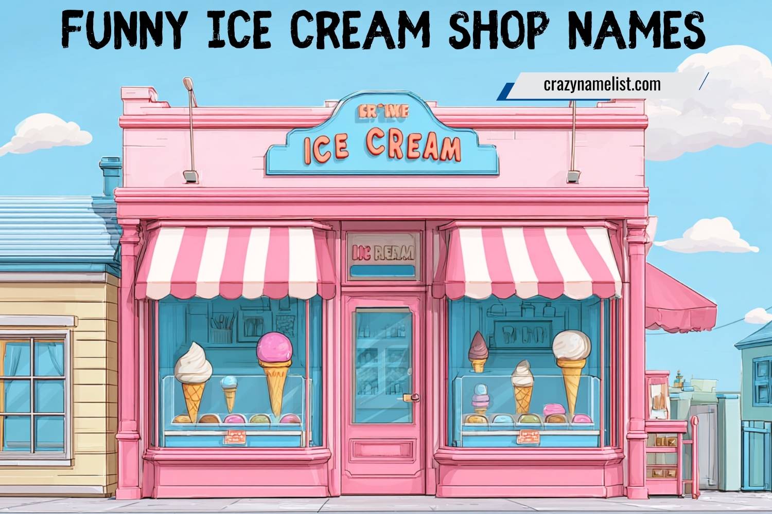 funny ice cream shop names