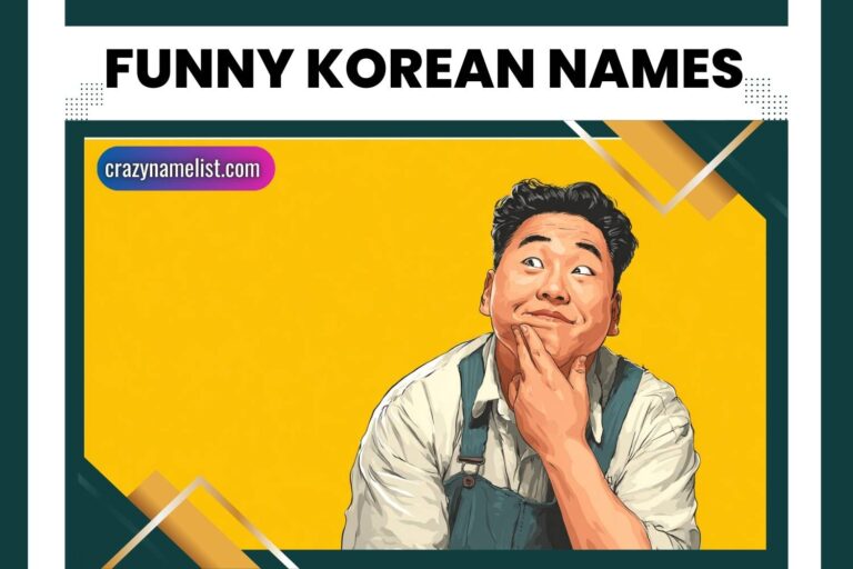 funny korean names