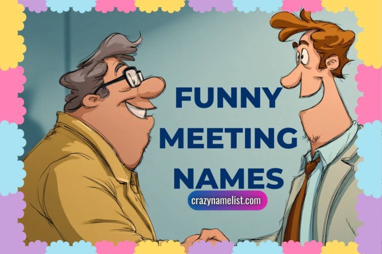funny meeting names