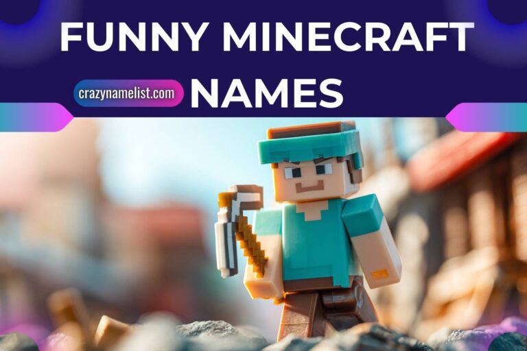 funny minecraft names