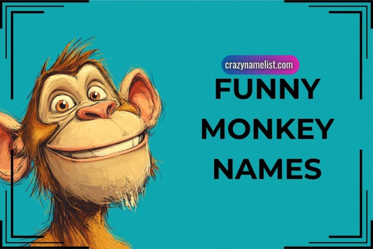 funny monkey names