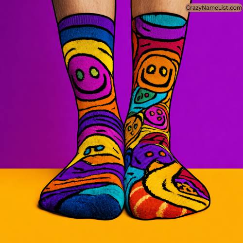 Names for Socks with Fun Colors