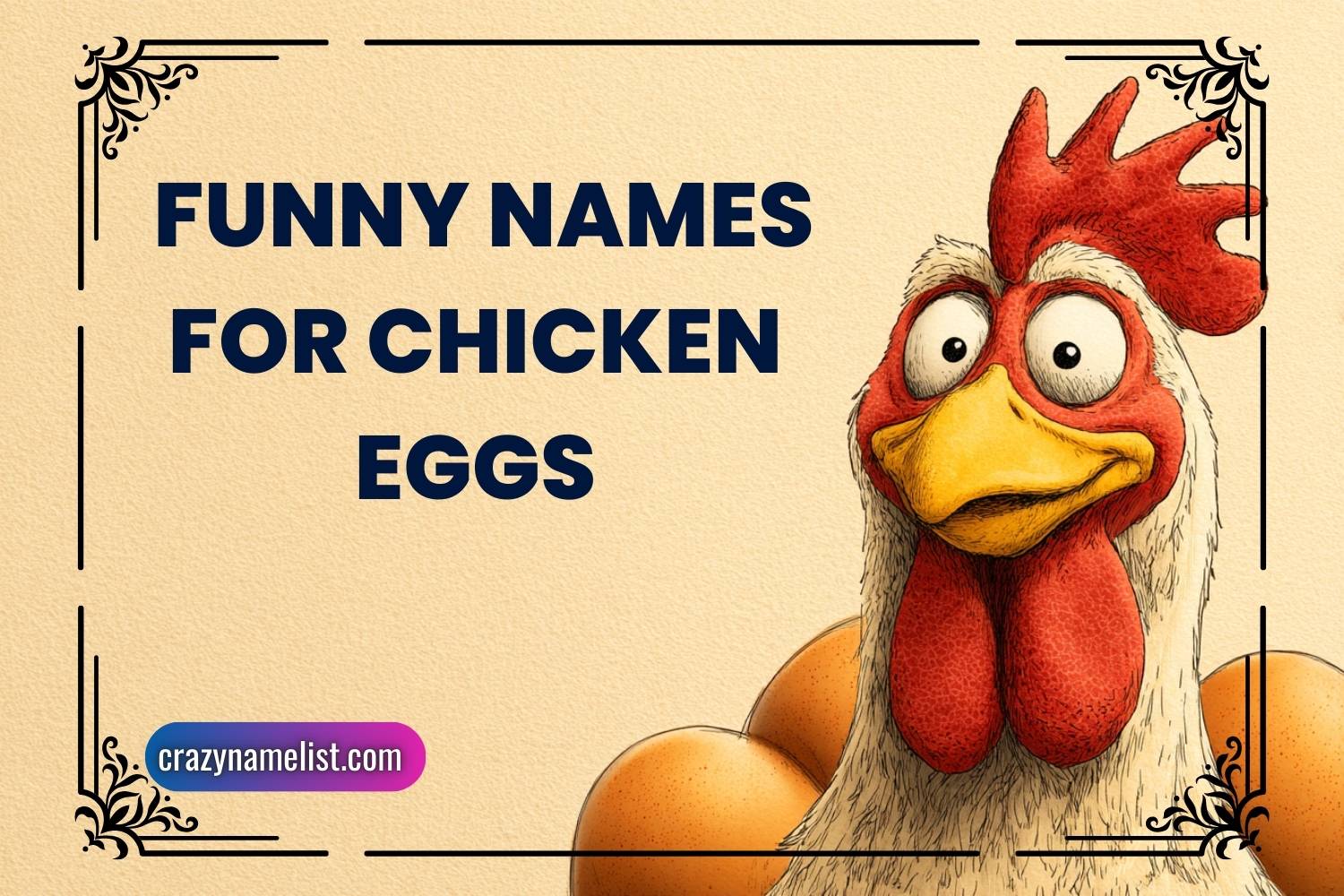 funny names for chicken eggs