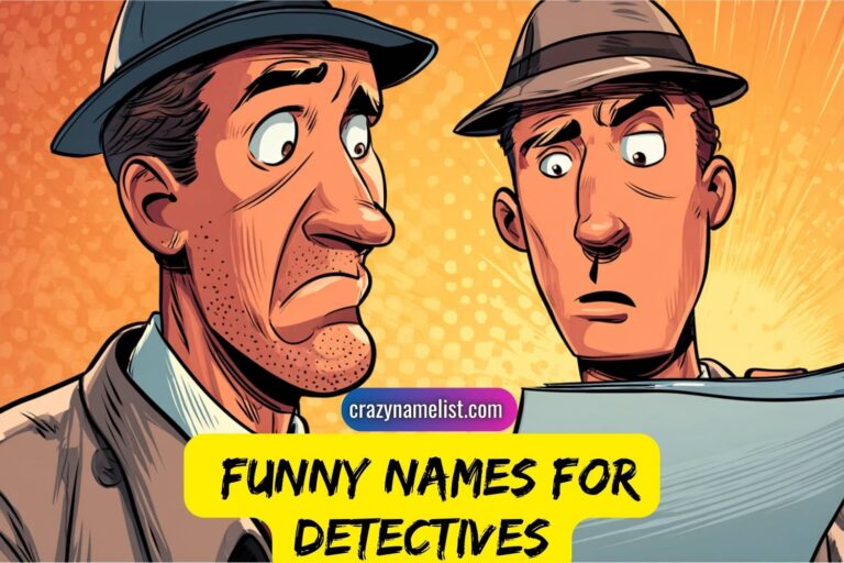 funny names for detectives