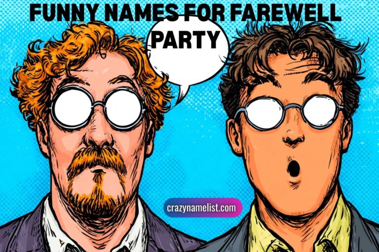 funny names for farewell party