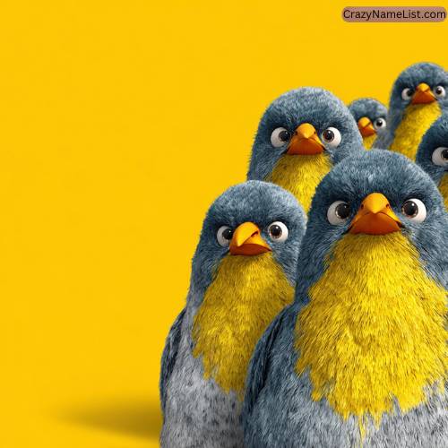 funny names for groups of birds