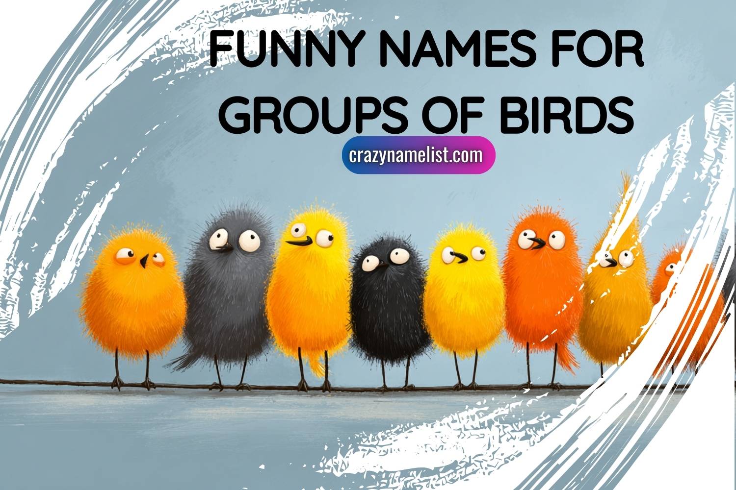 funny names for groups of birds