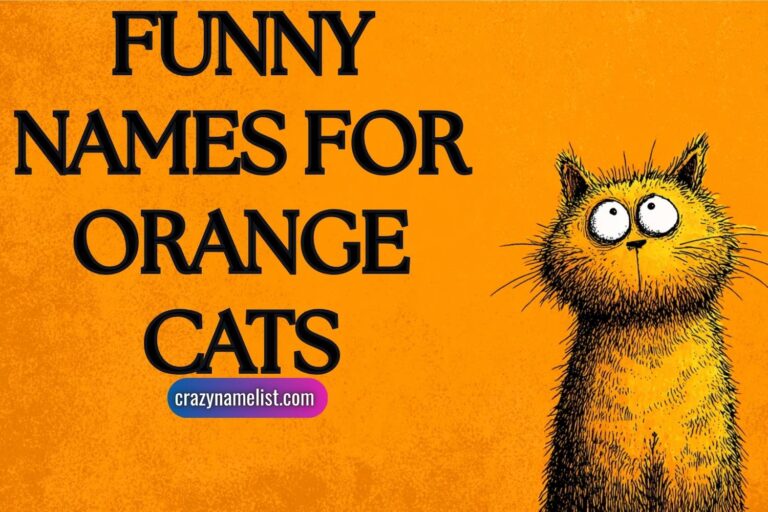 funny names for orange cats