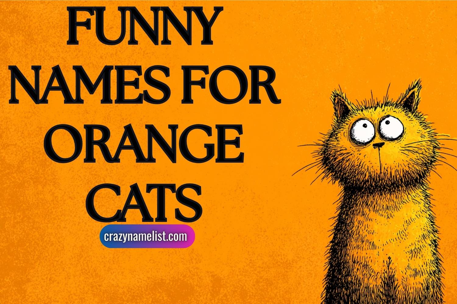 funny names for orange cats