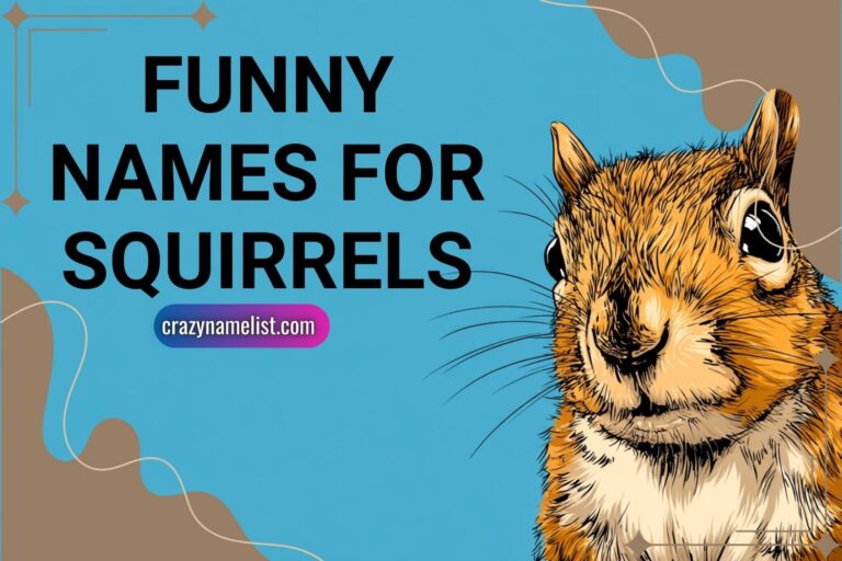 funny names for squirrels
