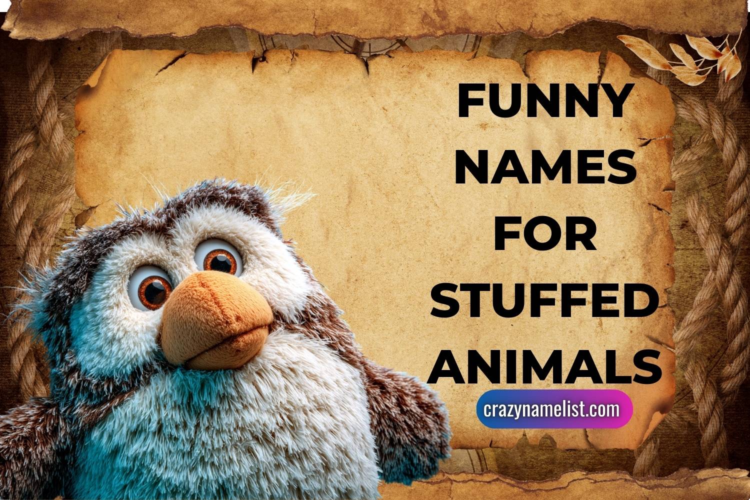funny names for stuffed animals