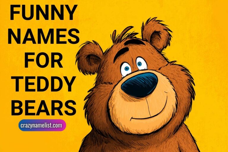 funny names for teddy bears