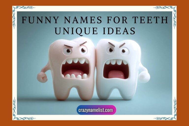 funny names for teeth unique ideas