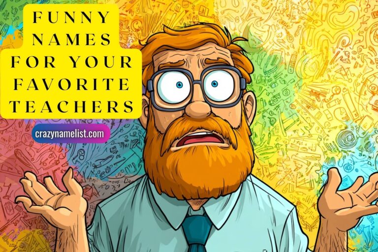 funny names for your favorite teachers