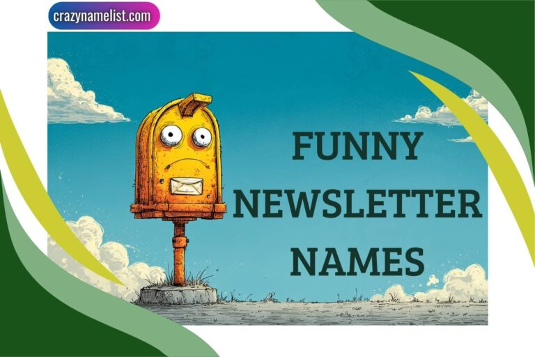 funny newsletter names