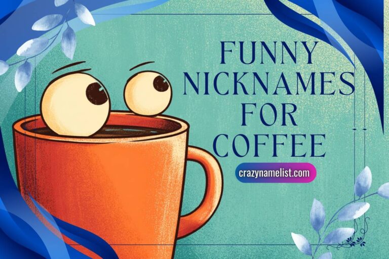 funny nicknames for coffee