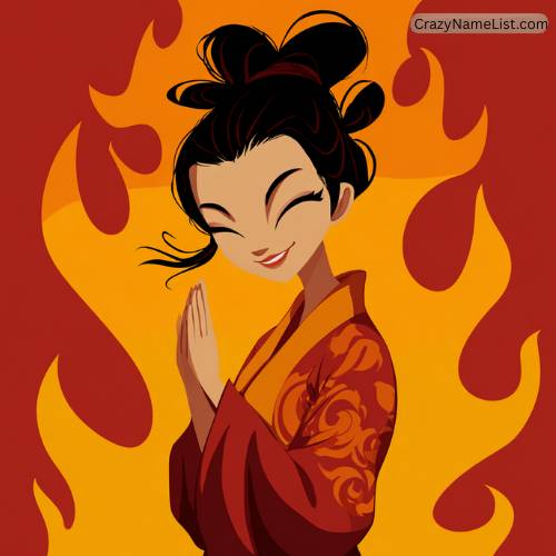 Beautiful Japanese Names Inspired by Flames