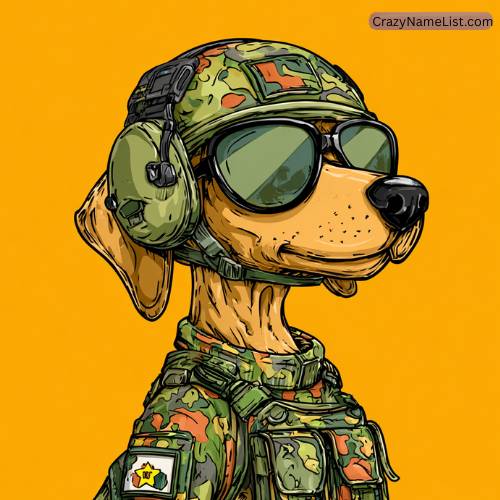 Cool Army-Inspired Pet Names
