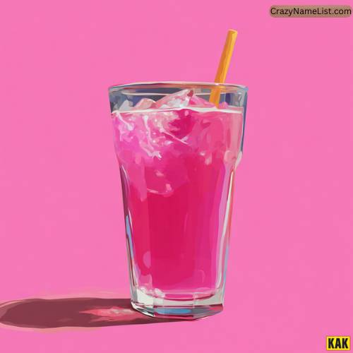 Pink Drink Names Inspired by Snacks