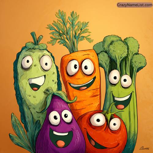 Silly Names for Common Veggies