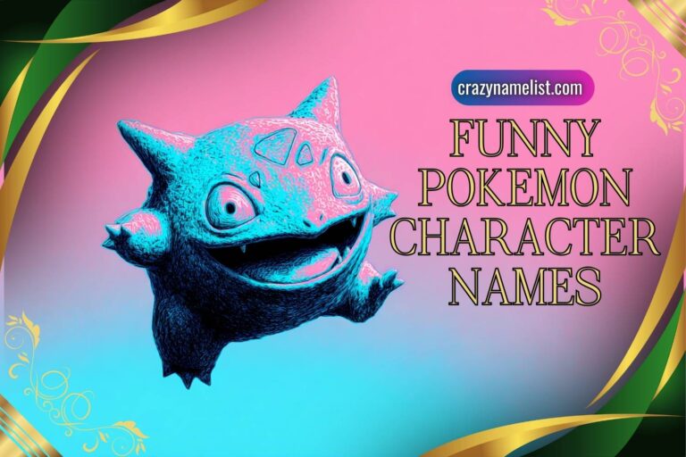 funny pokemon character names