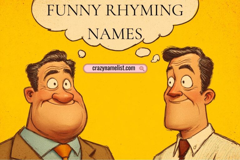 funny rhyming names