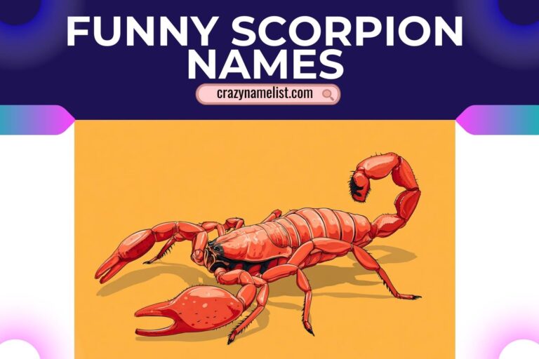 funny scorpion names