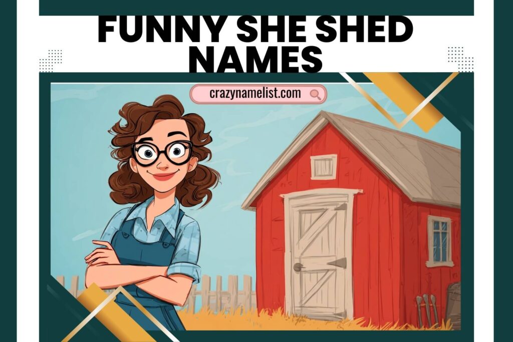 Funnt Shed 330+ Funny She Shed Names: Cute, Clever, Rustic & Unique Ideas for Your ...