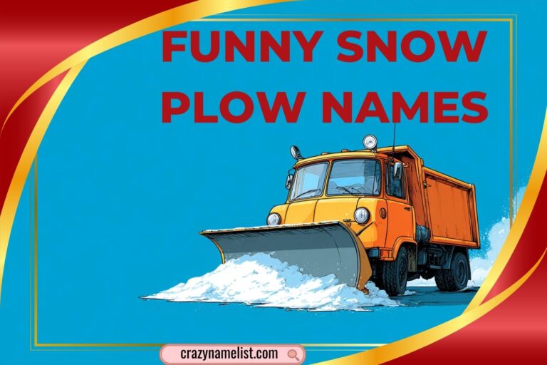 funny snow plow names