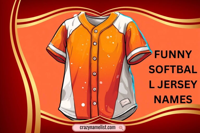 funny softball jersey names