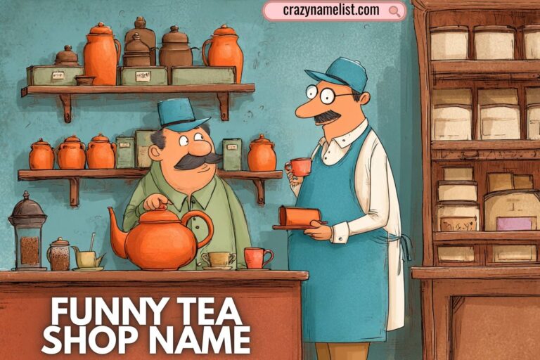 funny tea shop name