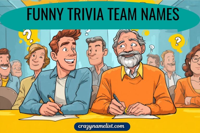 funny trivia team names