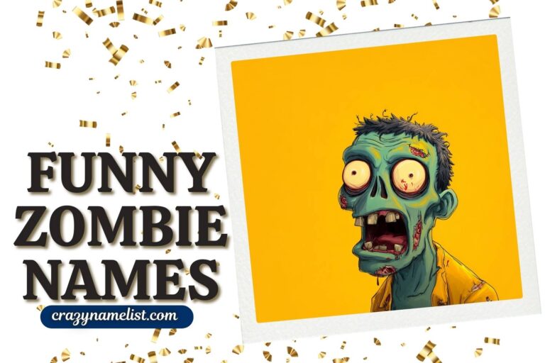 funny zombie names